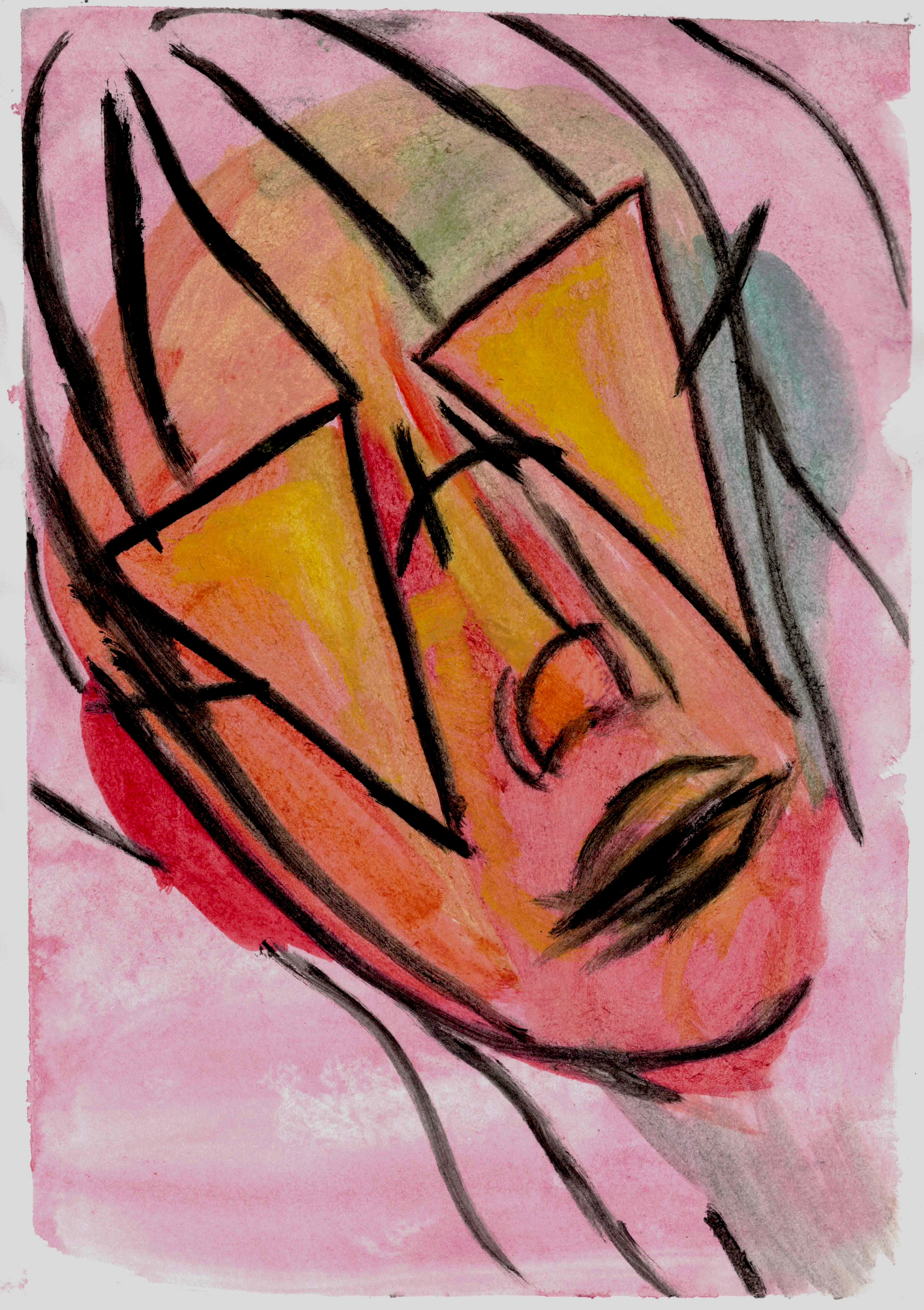 Sharp, watercolor & Acrylic, 2022